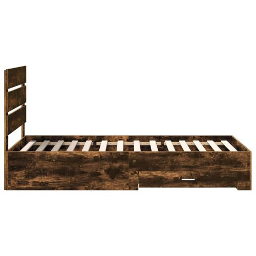 Рамка за легло с таблото Димян дъб 100 x 200 cm Инженерно дърво