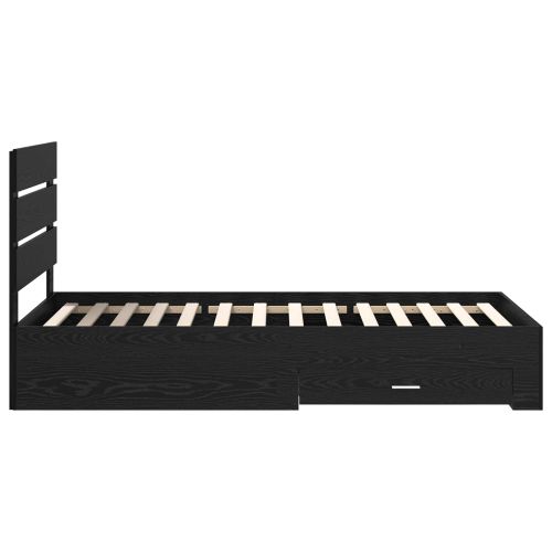 Рамка за легло с таблото Черния дъб 90 x 190 cm Инженерно дърво