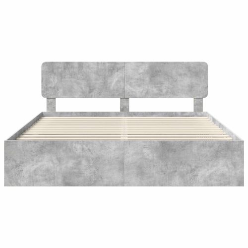 Рамка за легло Бетон 180 x 200 cm Солидно борово дърво
