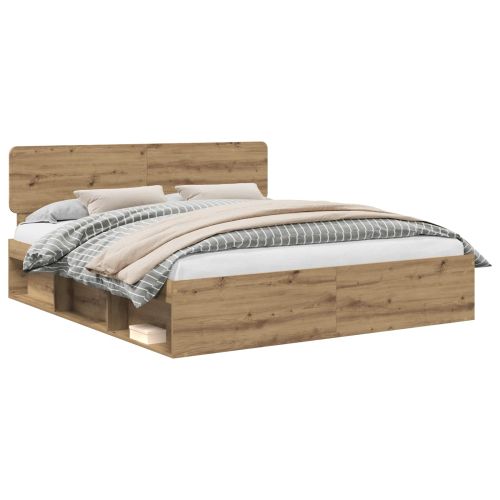 Рамка за легло Дъб Артизан 180 x 200 cm Солидно борово дърво