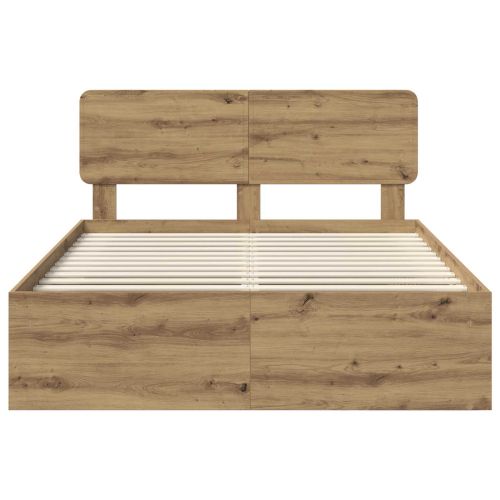 Рамка за легло Дъб Артизан 140 x 200 cm Солидно борово дърво