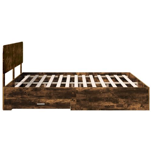 Рамка за легло с таблото Димян дъб 180 x 200 cm Инженерно дърво