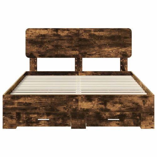 Рамка за легло с таблото Димян дъб 150 x 200 cm Инженерно дърво