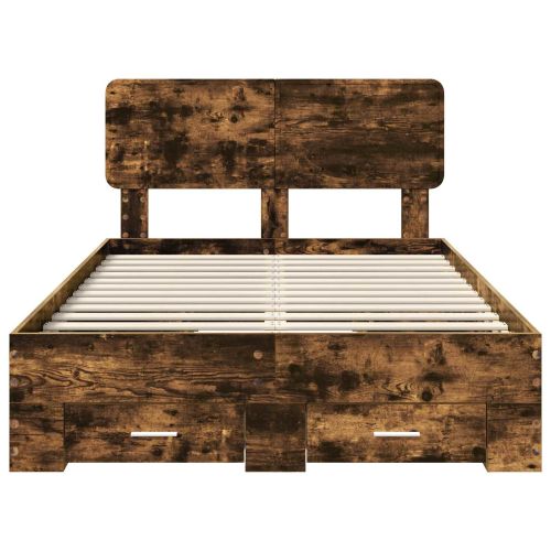 Рамка за легло с таблото Димян дъб 120 x 200 cm Инженерно дърво