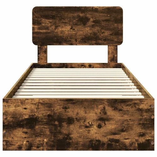 Рамка за легло с таблото Димян дъб 90 x 190 cm Инженерно дърво