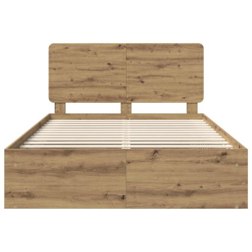 Рамка за легло Дъб Артизан 140 x 200 cm Солидно борово дърво