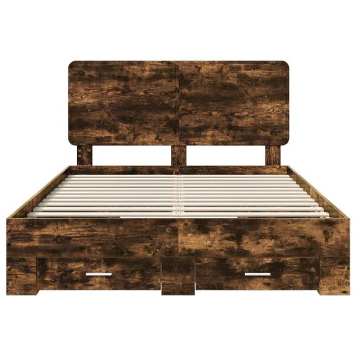 Рамка за легло с таблото Димян дъб 150 x 200 cm Инженерно дърво