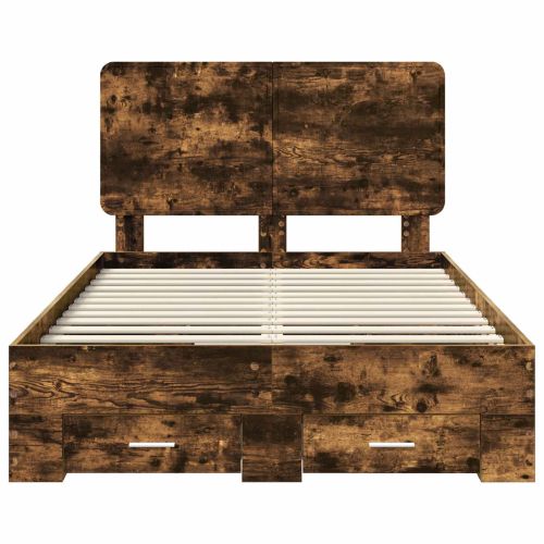 Рамка за легло с таблото Димян дъб 120 x 190 cm Инженерно дърво