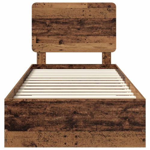Рамка за легло Старо дърво 100 x 200 cm Инженерно дърво