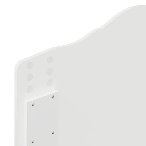 Рамка за легло с таблото Бяло 90 x 200 cm Солидно борово дърво