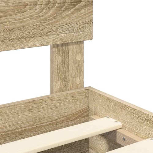 Рамка за легло Сонома дъб 200 x 200 cm Инженерно дърво