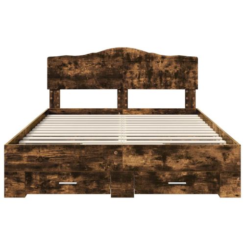 Рамка за легло с таблото Димян дъб 150 x 200 cm Инженерно дърво