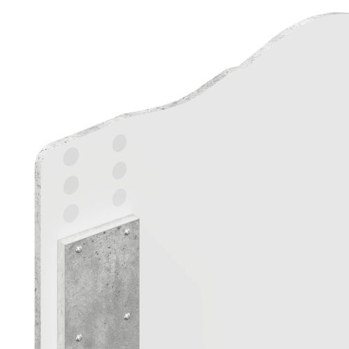 Рамка за легло Циментено сиво 90 x 200 cm Инженерно дърво