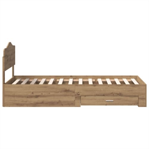 Рамка за легло с таблото Дъб 90 x 200 cm Инженерно дърво