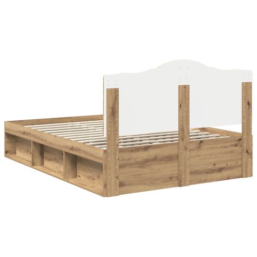 Рамка за легло Дъб Артизан 160 x 200 cm Солидно борово дърво