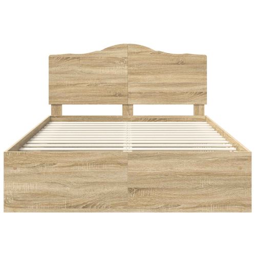 Рамка за легло Сонома 140 x 200 cm Солидно борово дърво