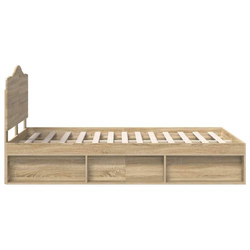 Рамка за легло Сонома 120 x 200 cm Солидно борово дърво