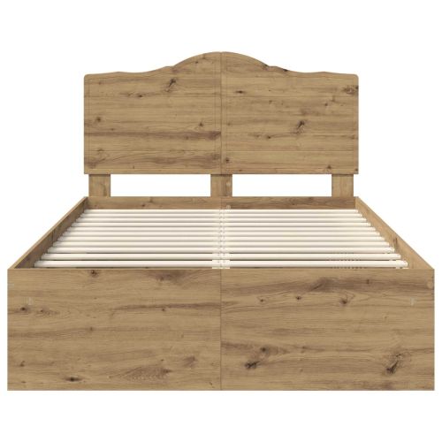 Рамка за легло Дъб Артизан 120 x 200 cm Солидно борово дърво