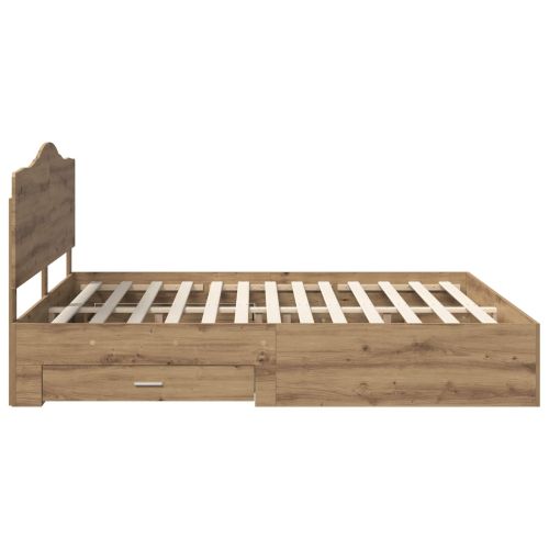 Рамка за легло с таблото Дъб 180 x 200 cm Инженерно дърво