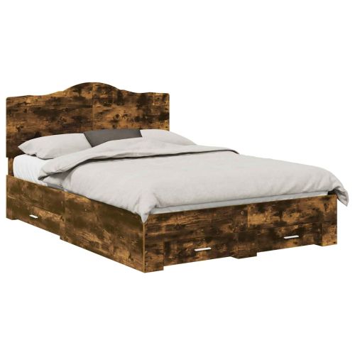 Рамка за легло с таблото Димян дъб 150 x 200 cm Инженерно дърво