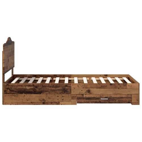 Рамка за легло Старо дърво 100 x 200 cm Инженерно дърво