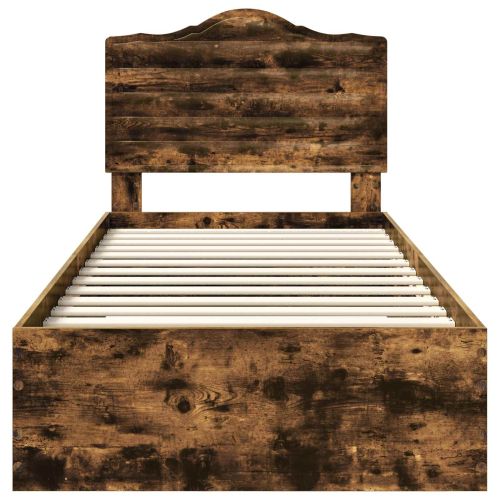 Рамка за легло с таблото Димян дъб 90 x 190 cm Инженерно дърво