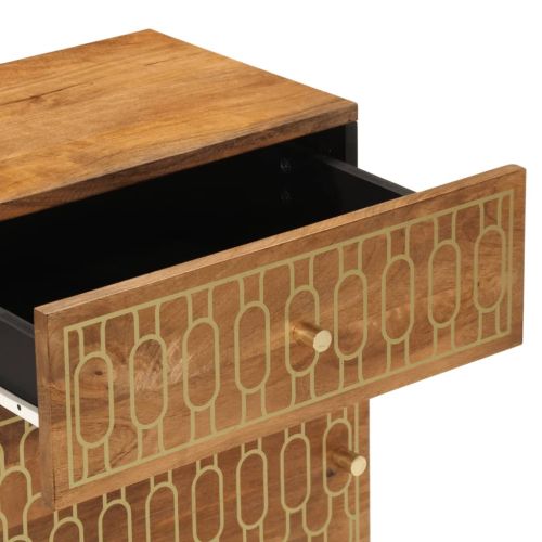 Нощно шкафче 50x33x60 см мангово дърво масив