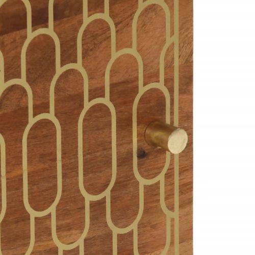 Нощно шкафче 50x33x60 см мангово дърво масив