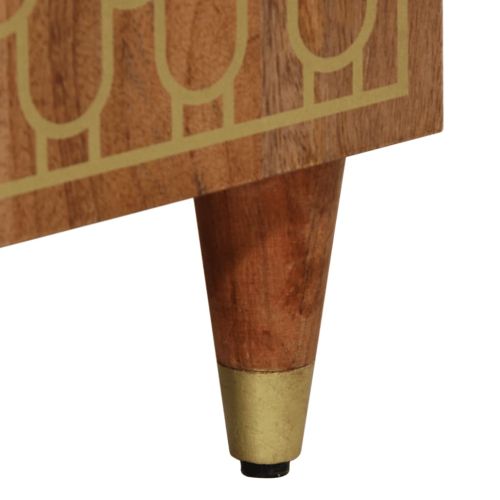 Нощно шкафче 50x33x60 см мангово дърво масив