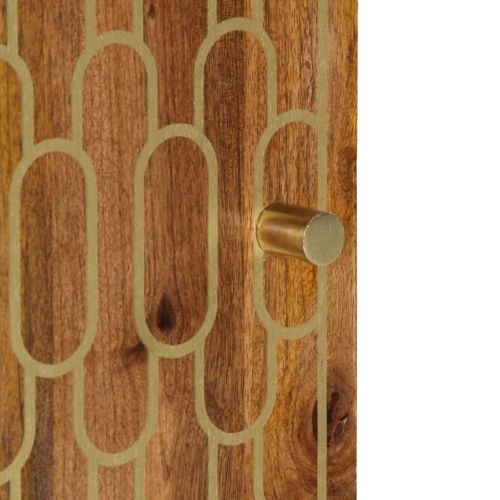 Шкаф за баня 38x33x58 см масивно мангово дърво