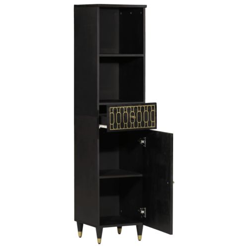 Шкаф за баня 38x33x160 см масивно мангово дърво