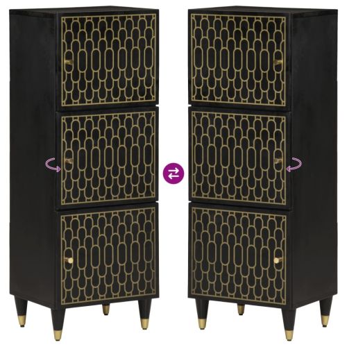 Висок шкаф, 40x33x110 см, мангово дърво масив