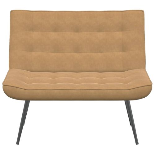 Пейка, кафява, 110x74x84 см, кадифе