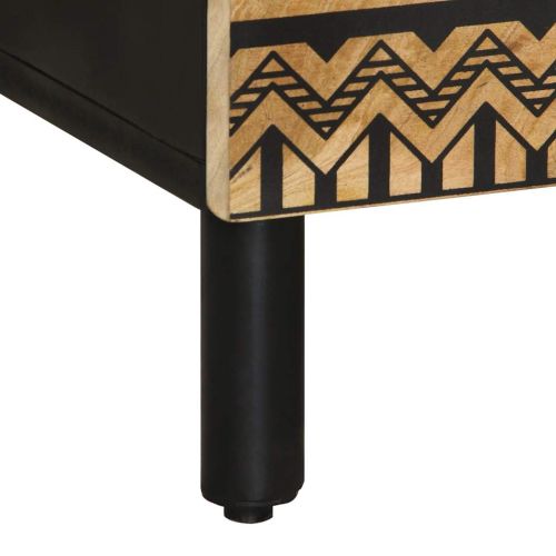 Висок шкаф 60x33,5x100 см грубо мангово дърво масив