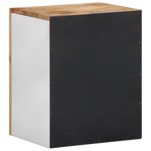 Висящ шкаф за баня 38x33,5x48 cm Масивна дървесина Манго