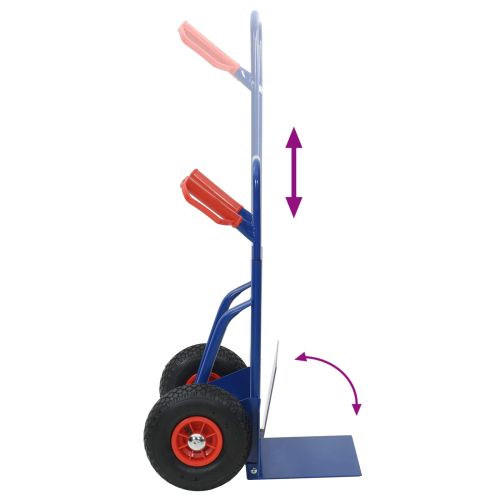 Ръчна количка Син и Червен 49,5 x 53 x 114 см Стомана