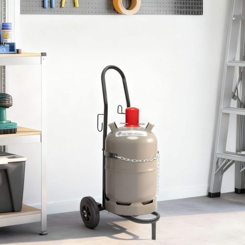 Ръчна количка Черен и Червен 49 x 49 x 101 см Стомана