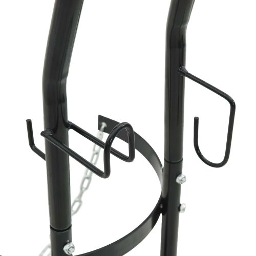 Ръчна количка Черен и Червен 49 x 49 x 101 см Стомана