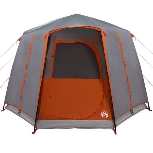 Кабинна палатка с покрив Сив и оранжев 320 x 320 x 203 см