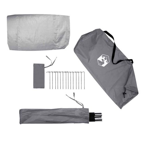 Тунелна палатка с покрив Сив и оранжев 328 x 228 x 115 см