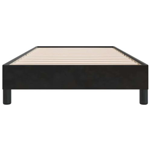 Box Spring Легло без матрак Черно 90x210 cm Кадифе