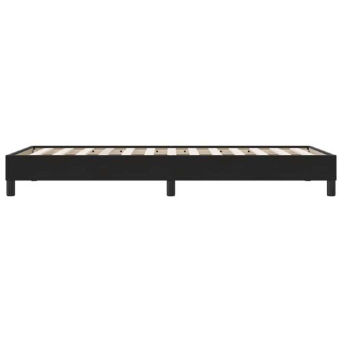 Box Spring Легло без матрак Черно 90x210 cm Кадифе