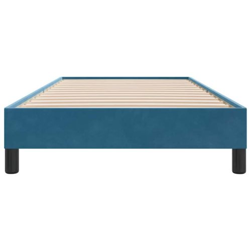 Box Spring Легло без матрак Тъмно синьо 90x210 cm Кадифе
