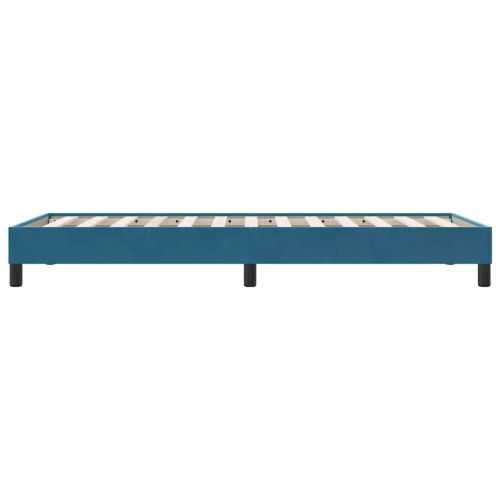 Box Spring Легло без матрак Тъмно синьо 90x210 cm Кадифе
