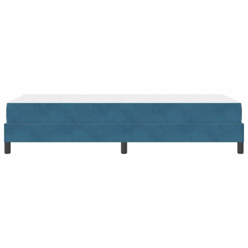 Легло с пружинирана основа Тъмен син 80 x 220 cm текстил