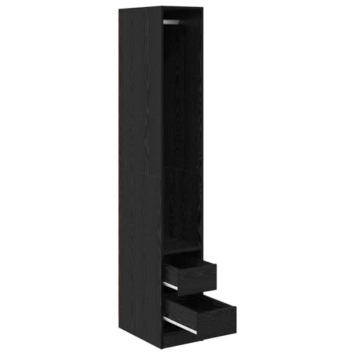 Гардероб с чекмедже Черния дъб 50 x 30 x 200 см Инженерно дърво