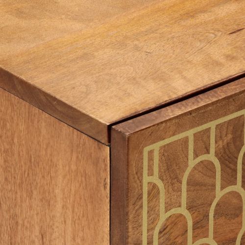 Нощни шкафчета, 2 бр, 40x33x46 см, манго масив