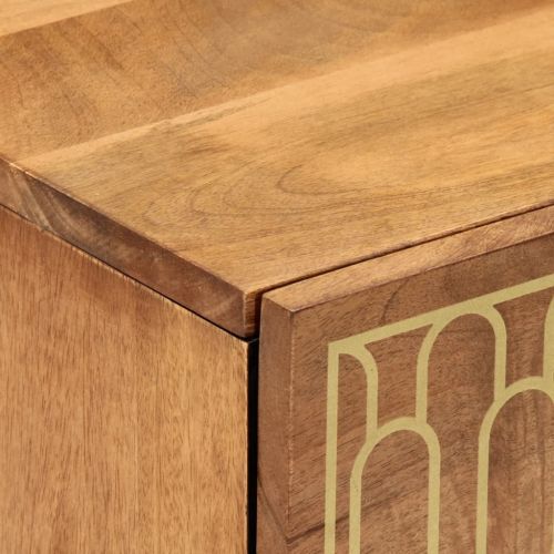 Нощно шкафче, 40x33x46 см, масивно мангово дърво