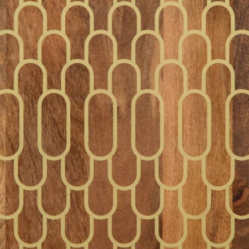 Страничен шкаф 40x33x75 см манго масивно дърво