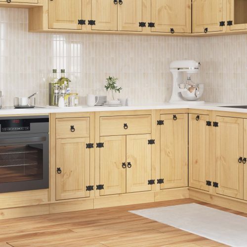 За шкафове с рафт Меден 60 x 46 x 81,5 см Солидно борово дърво